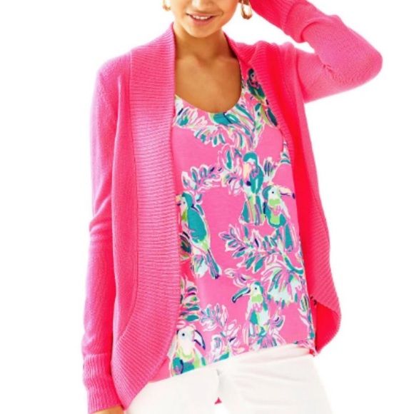 Lilly Pulitzer Amalie Open Cardigan XS - Picture 3 of 9